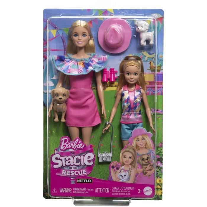 MATTEL Coffret poupées Stacie et Barbie 2 poupées