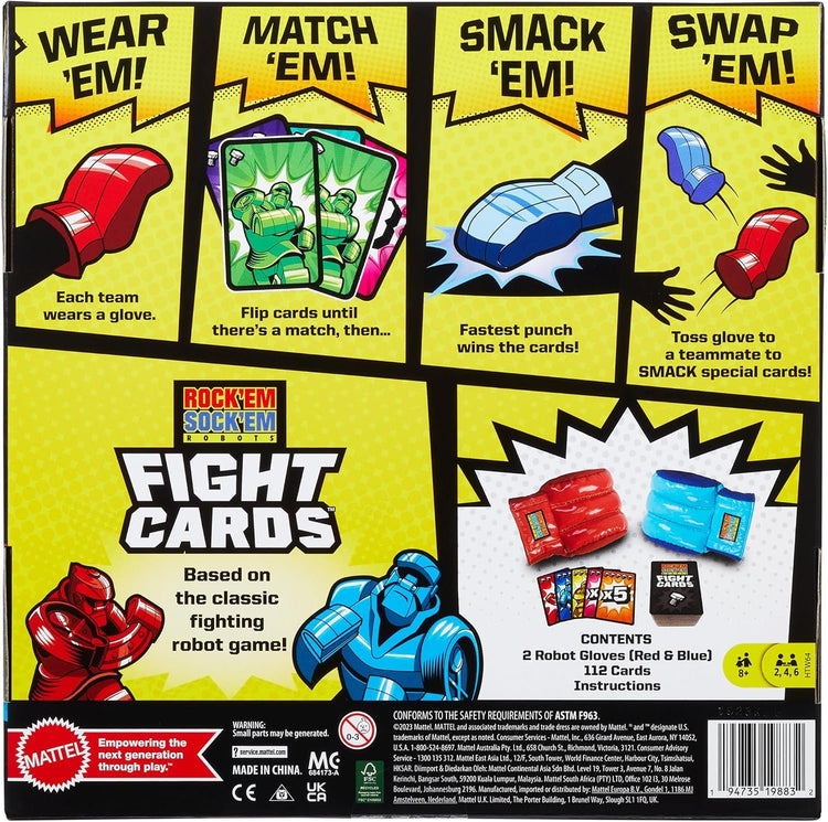 Mattel Games - Fight Cards Jeu En Équipe - Jeu De Cartes Famille 8ANS +
