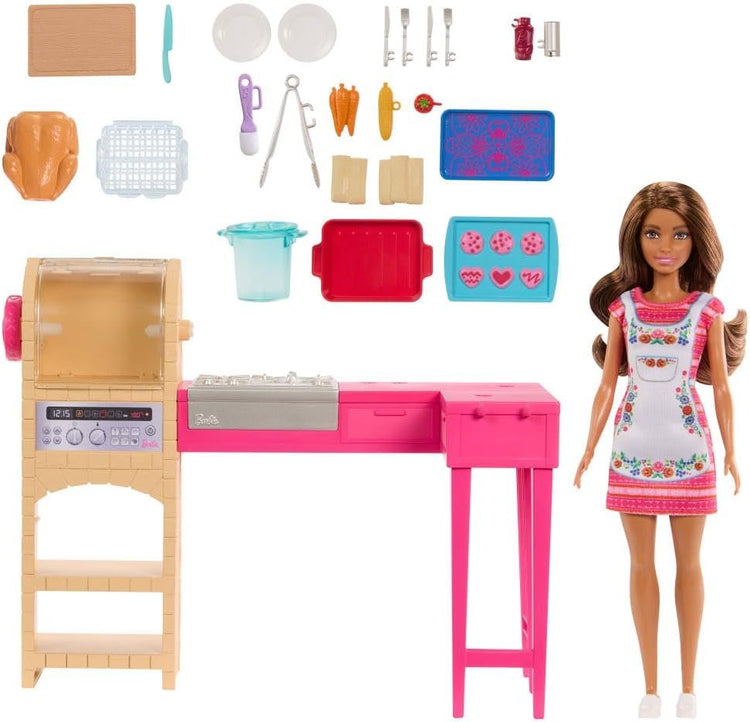 MATTEL Set de cuisine Barbie Teresa avec poupée