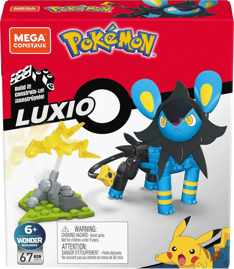 MATTEL MEGA CONSTRUCTION Pokémon Power Luxio à construire 67 pièces