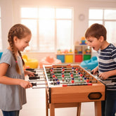 TACHAN Babyfoot Équipé de 18 joueurs et de 2 balles pour jouer immédiatement. Dimensions: 69 x 36,5 x 65 cm Matériau: MDF haute qualité