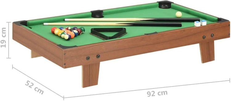 TACHAN Billard de Table en BoisInclus : boules et queues de billard 52x33x6 cm Matériau: MDF haute qualité
