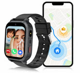 Montre connectée 4G GPS Kids Planet SOS appel vidéo .Positionnement GPS+LBS+WiFi avec l'Application SeTracker2, Coloris Noir