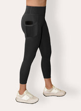 Legging fitness taille haute Noir