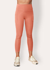 Legging fitness taille haute Rose