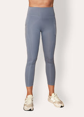 Legging fitness taille haute Bleu