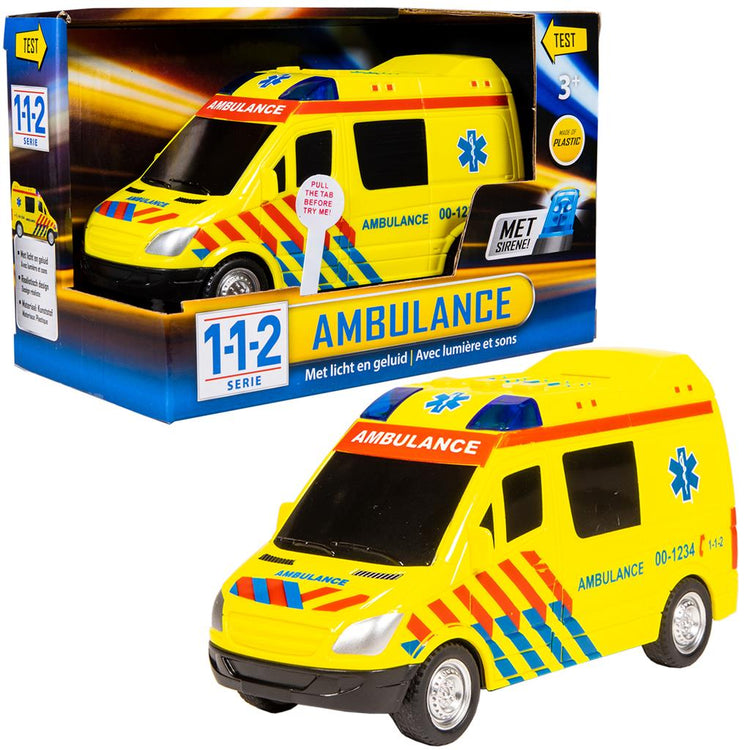 Ambulance 112 Rescue Racers avec son et lumière