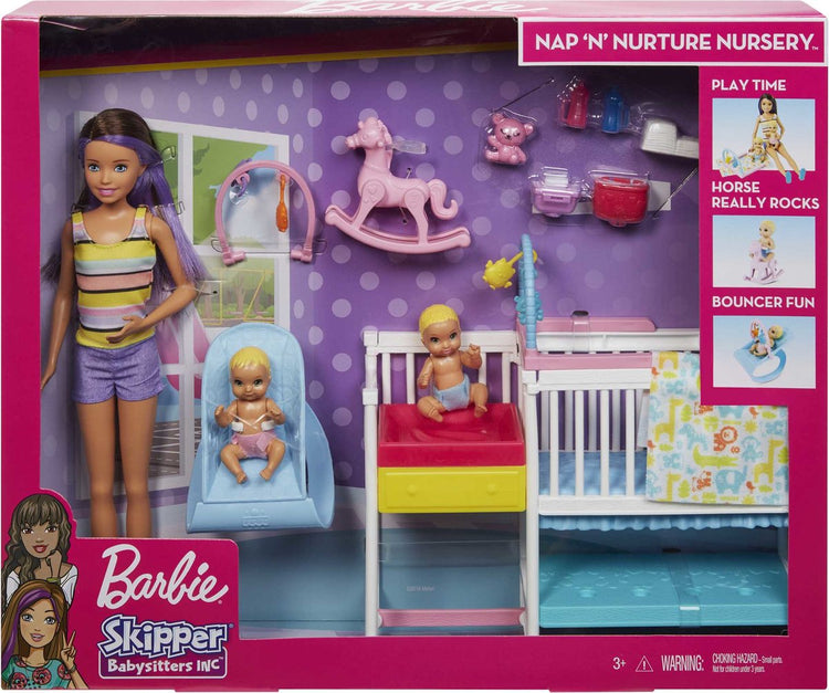 MATTEL  Barbie Skipper chambre jumeaux