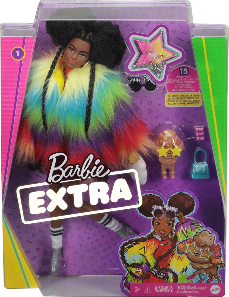 Barbie extra veste multicolore avec chien