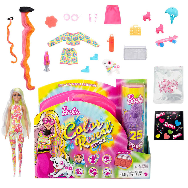 Barbie: Color Reveal - Coffret cadeau néon tie-dye