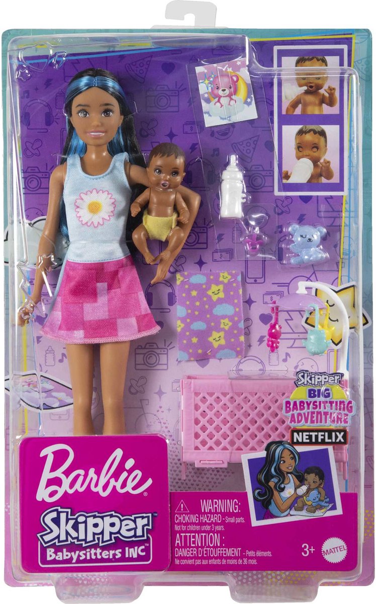 MATTEL Barbie Skip Sleepy Dvl Pop Rose