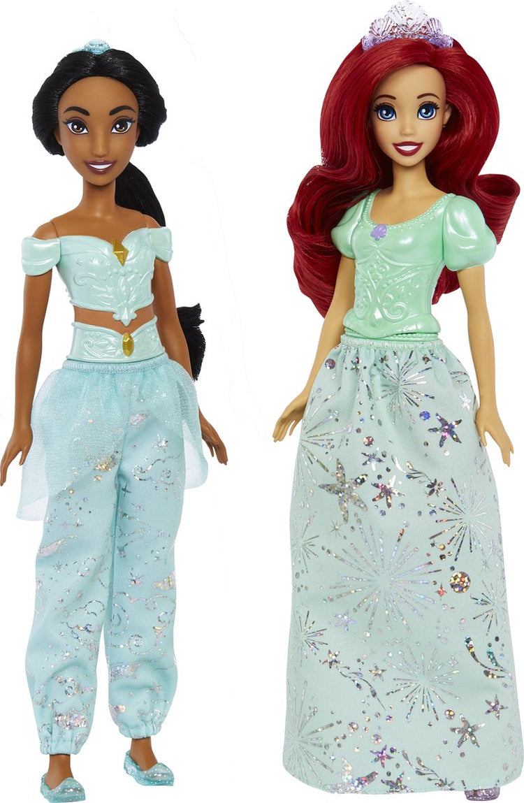 Mattel Disney  Pack de 4 poupées princesses mode