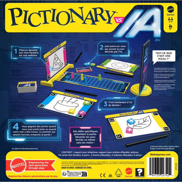 MATTEL GAMES  Jeu de société Pictionary avec intelligence artificielle