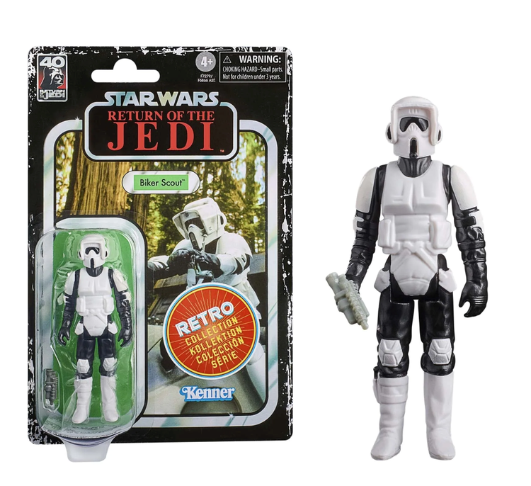 HASBRO Star Wars Episode VI Retro Collection - Figurine Biker Scout 10 cm