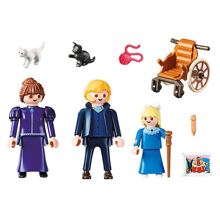 70258 - Playmobil Heidi - Clara avec son père et Mlle Rottenmeier