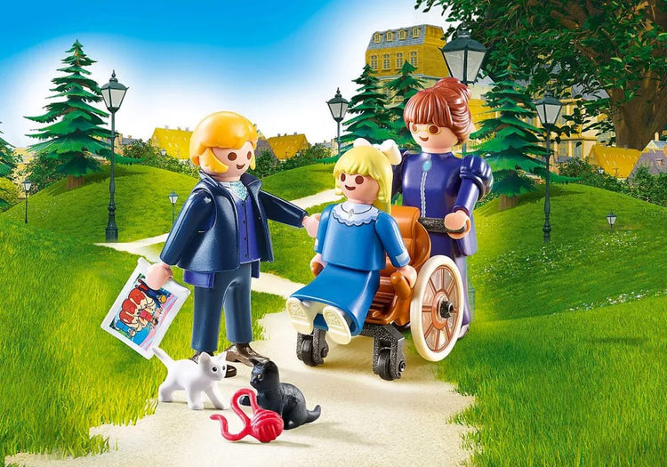 70258 - Playmobil Heidi - Clara avec son père et Mlle Rottenmeier