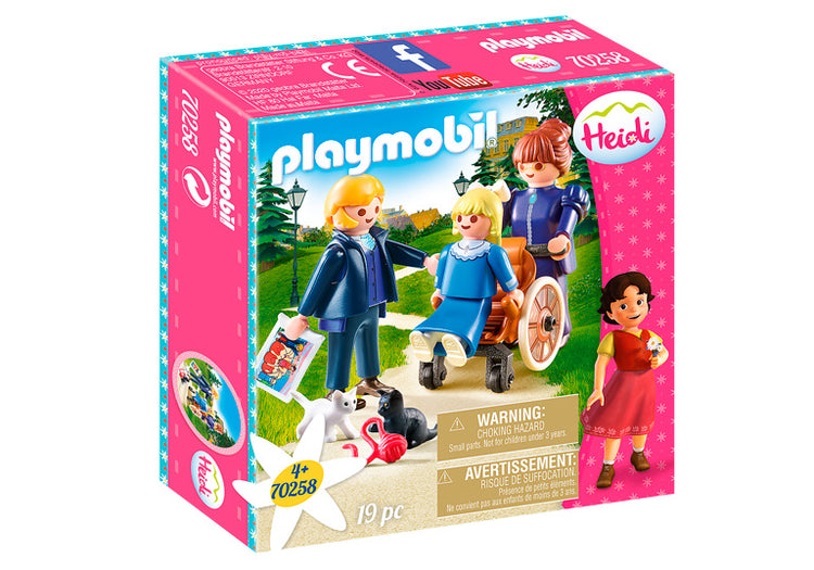 70258 - Playmobil Heidi - Clara avec son père et Mlle Rottenmeier