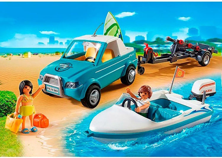 71589 Playmobil  Pick-up de surfeur avec speedboat PLAYMOBIL
