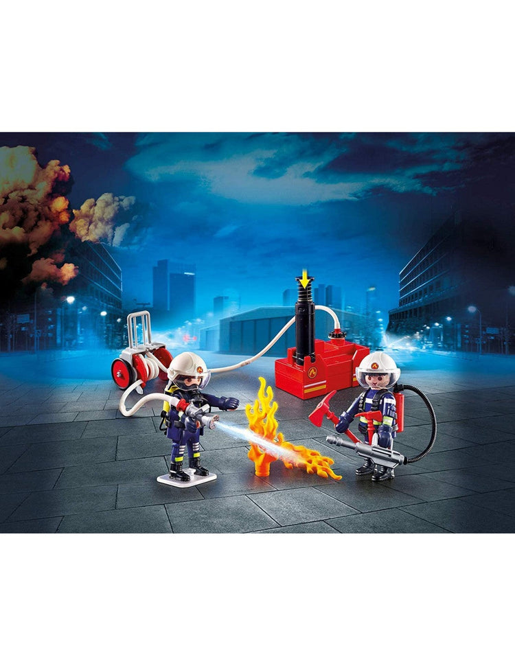 9468  - Playmobil City Action - Pompiers avec matériel d'incendie