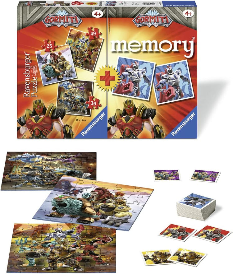 Ravensburger Casse-tête à Mémoire Triple Gormity Pack