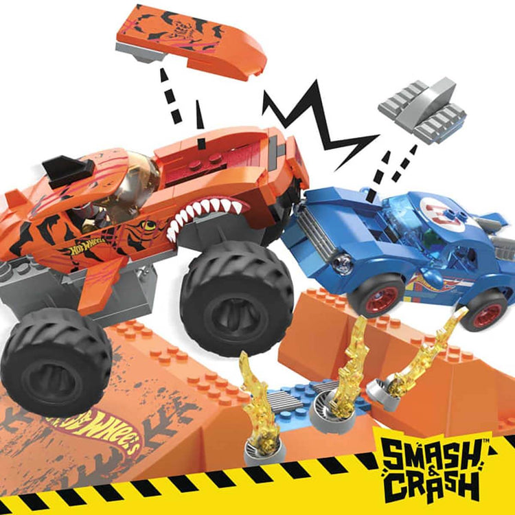 MATTEL Monster Trucks Hot Wheels - Tiger Shark Chocs et Fracas