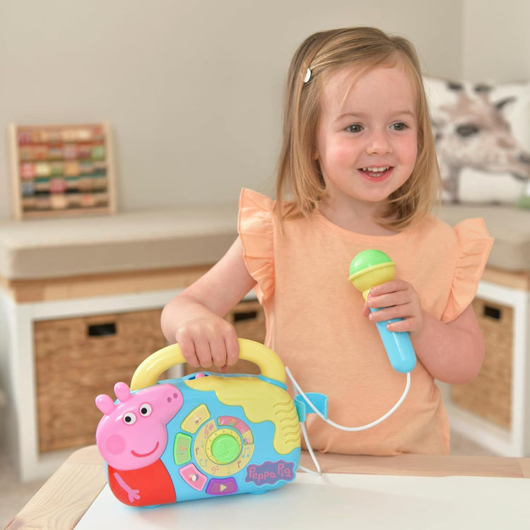 Boombox Peppa Pig avec microphone karaoké