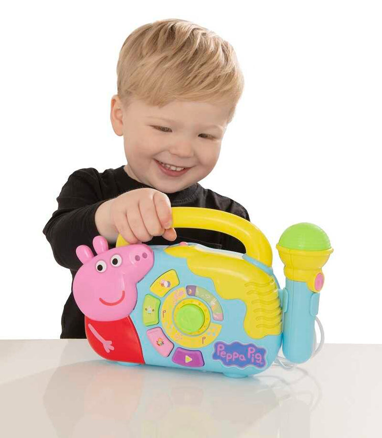 Boombox Peppa Pig avec microphone karaoké