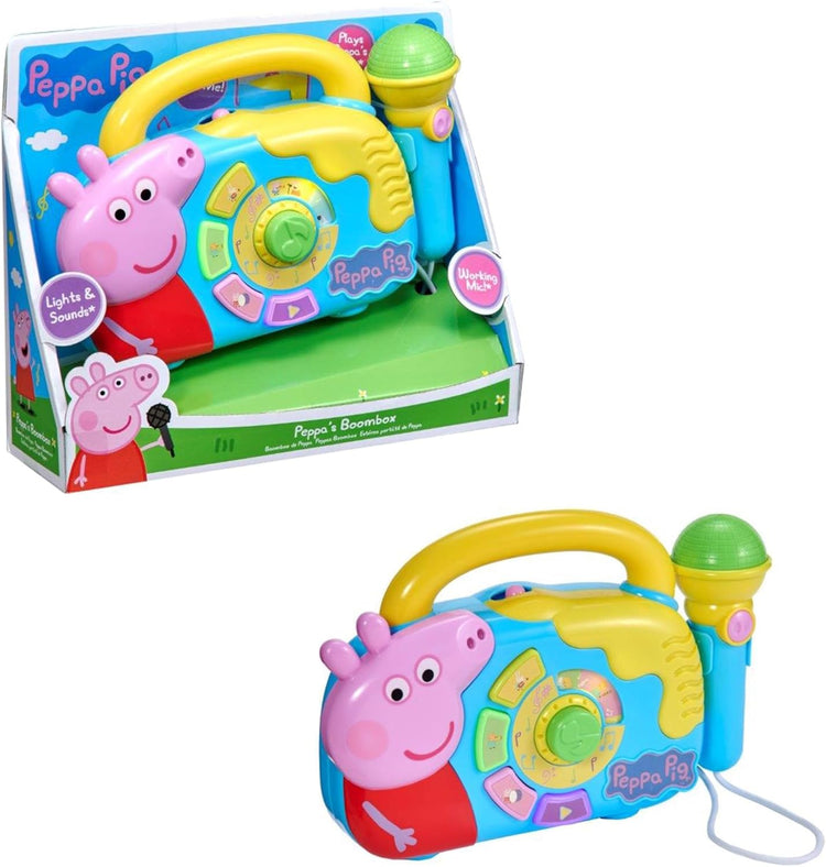 Boombox Peppa Pig avec microphone karaoké