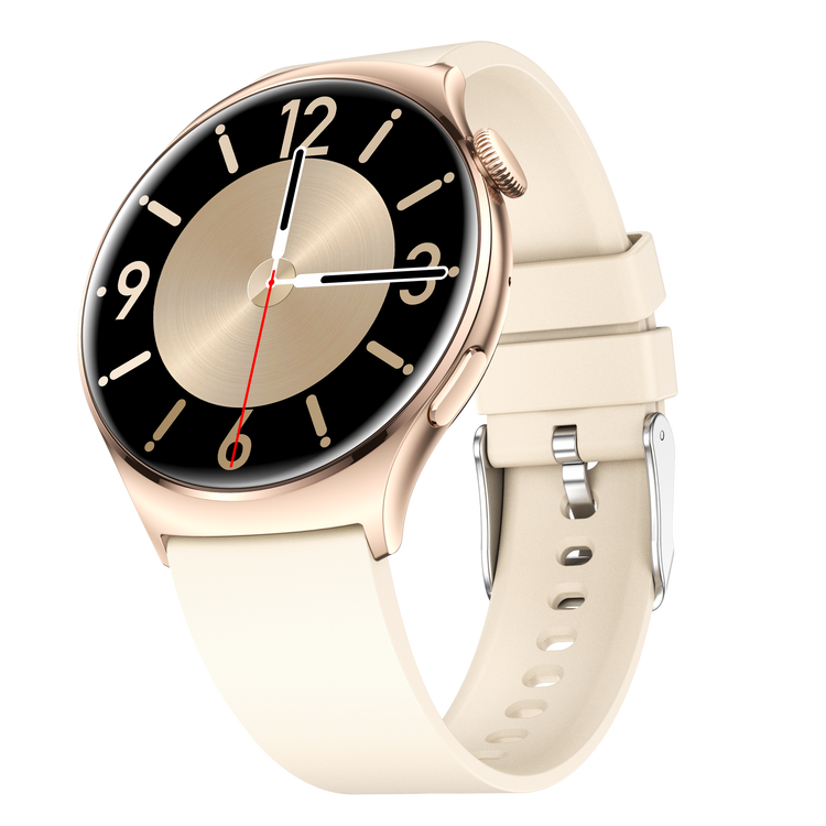 Montre connectée  AMOLED - Edition Amnésia   - (avec bracelet silicone) coleur Beige