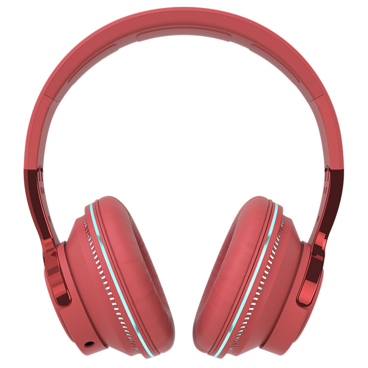 Casque Bluetooth 5.0 stéréo ergonomique - Edition Miami 2024- couleur rouge