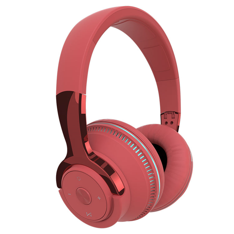 Casque Bluetooth 5.0 stéréo ergonomique - Edition Miami 2024- couleur rouge