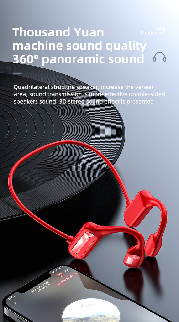 Casque audio sport Bluetooth 5.0 edition URBAN CITY couleur Rouge