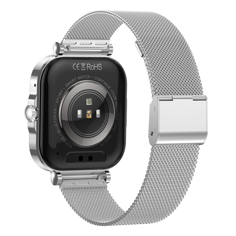 Montre connectée AMOLED- Edition Véga  (avec bracelet milanais) couleur Argent