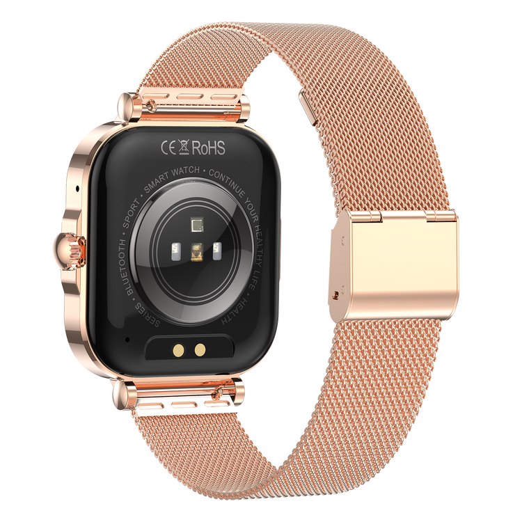 Montre connectée AMOLED- Edition Véga  (avec bracelet milanais) couleur Or