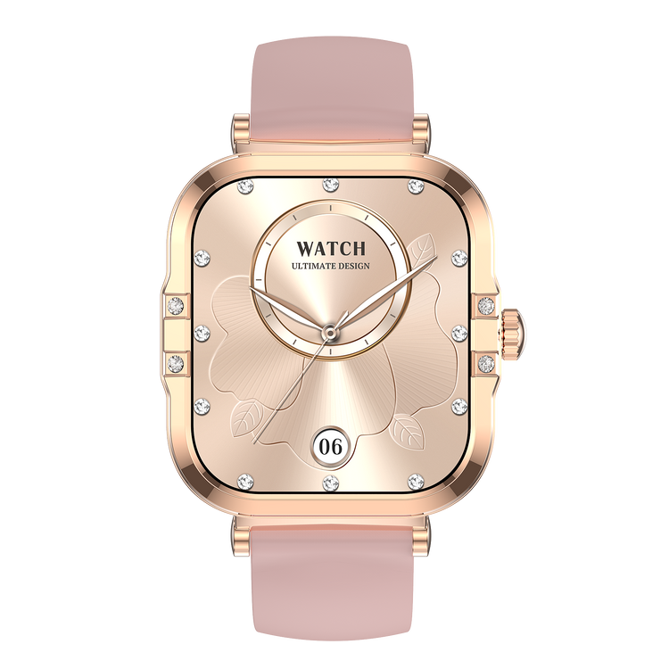 Montre connectée  AMOLED- Edition Véga (avec bracelet silicone) couleur Rose