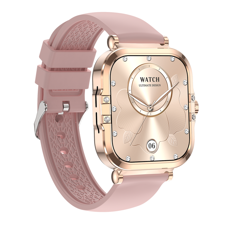 Montre connectée  AMOLED- Edition Véga (avec bracelet silicone) couleur Rose