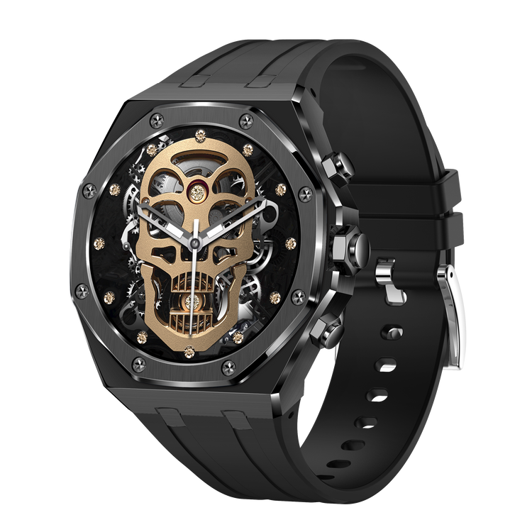 Montre connectée AMOLED  NASA édition  Arizona . écran couleur haute définition  (avec bracelet silicone) couleur cadran Noir