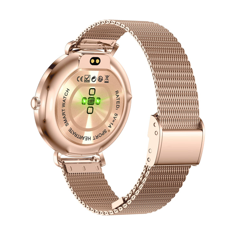 Montre connectée AMOLED- Edition ELITE écran tactile 1,43 pouces (avec bracelet milanais) couleur Or