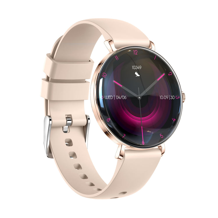 Montre connectée AMOLED- Edition ELITE écran tactile 1,43 pouces (avec bracelet silicone) couleur Rose