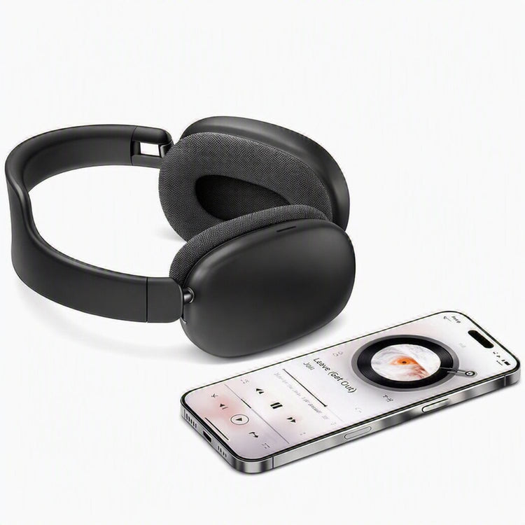Casque Audio sans Fil édition FUNKY  à réduction Active du Bruit, Version Bluetooth  5.4 , Design Pliable léger, Oreillettes Confortables avec Basses Profondes, avec Micro couleur Noir