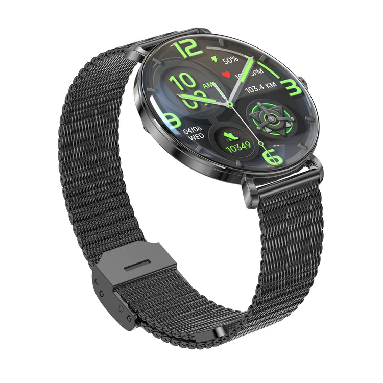 Montre connectée AMOLED- Edition Dolce Luna écran tactile 1,43 pouces (avec bracelet milanais) couleur Noir