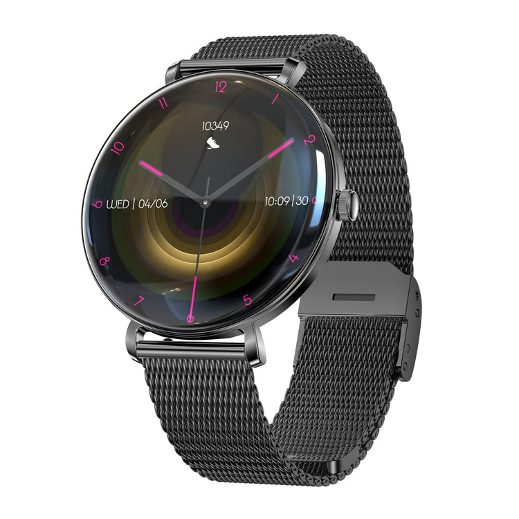 Montre connectée AMOLED- Edition Dolce Luna écran tactile 1,43 pouces (avec bracelet milanais) couleur Noir