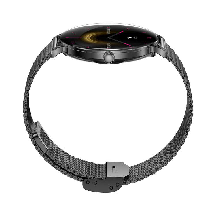 Montre connectée AMOLED- Edition ELITE écran tactile 1,43 pouces (avec bracelet milanais) couleur Noir