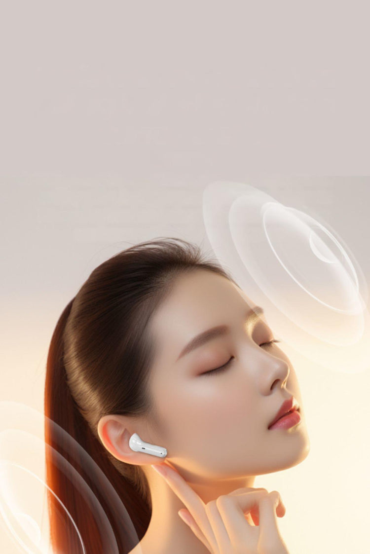 Écouteurs sans fil  TWS Edition CRYSTAL , Bluetooth 5.5  nouvelle gereration écran tactile, suppression du bruit b fond d'écran HiFi couleur Blanc