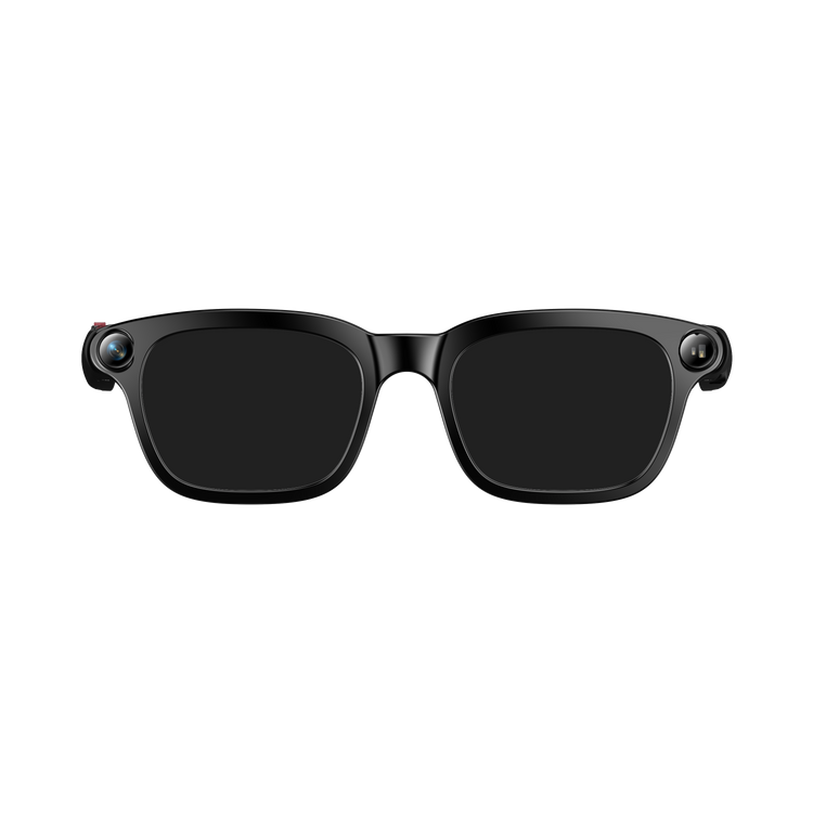 Lunettes intelligentes multifonctions NASA  édition VISION Caméra 8 MP  avec capteur  Photo & Vidéo Haute Définition transmission Wi-Fi, Bluetooth  Microphone Et Haut-Parleur  Intégré Monture Mat Noir  Verres  Graphite Modèle  Unisex design