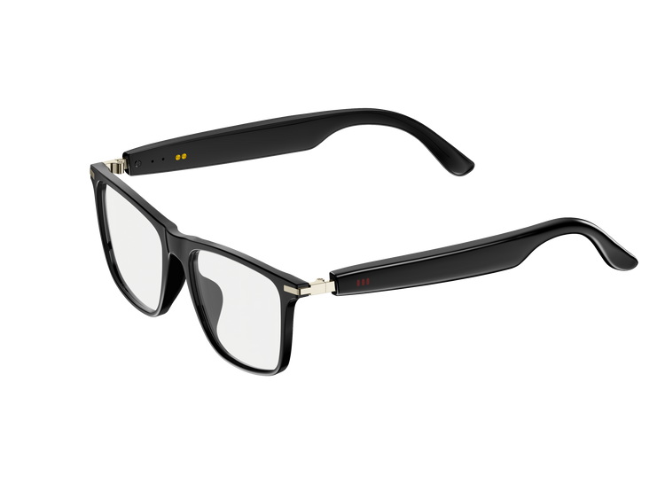 Lunettes intelligentes multifonctions NASA édition ICARE  transmission Wi-Fi, Bluetooth  Microphone Et Haut-Parleur Intégré Monture Mat Noir  Verres Incolore Modèle  Unisex design