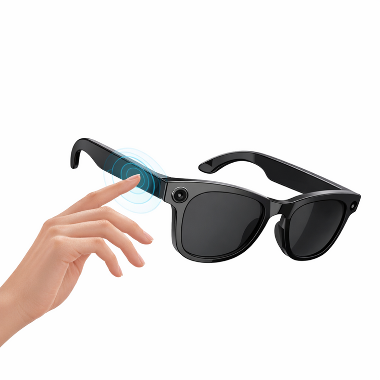 Lunettes intelligentes multifonctions NASA édition ICARE  transmission Wi-Fi, Bluetooth  Microphone Et Haut-Parleur Intégré Monture Mat Noir  Verres  Graphite Modèle  Unisex design