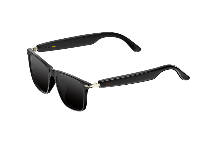 Lunettes intelligentes multifonctions NASA édition ICARE  transmission Wi-Fi, Bluetooth  Microphone Et Haut-Parleur Intégré Monture Mat Noir  Verres  Graphite Modèle  Unisex design