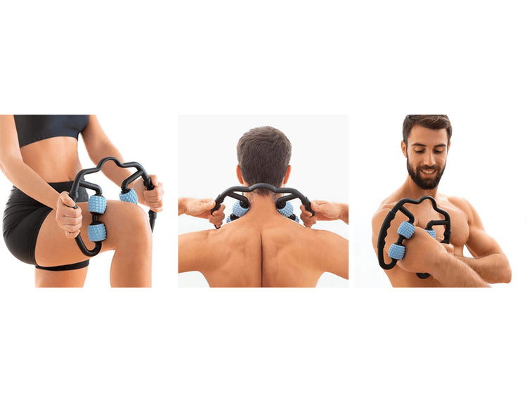 360 extendable anti-cellulite massage roller - Exena model - Black
