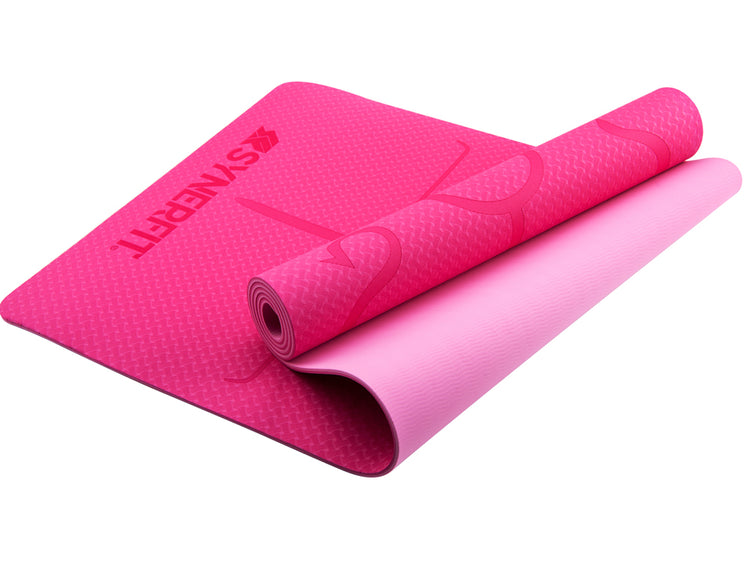 Tapis de Yoga antidérapant - Modèle Zenith  edition 2024-en caoutchouc naturel colorie   Rose